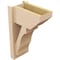Ekena Millwork 8-in W x 14-in D x 22-in H Balboa Slat Rough Cedar Woodgrain TimberThane Outlooker, Primed Tan OUTUR080X14X22BOA24RCPR - alternate 6